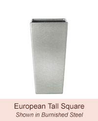 european tall square container